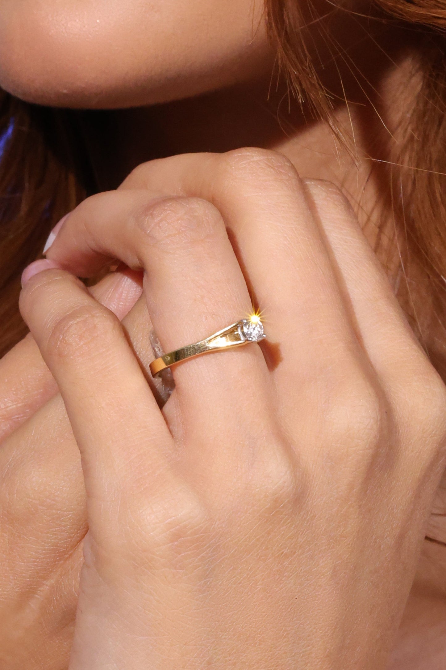 Divienne's Signature Petit Natural Diamond Solitaire Ring