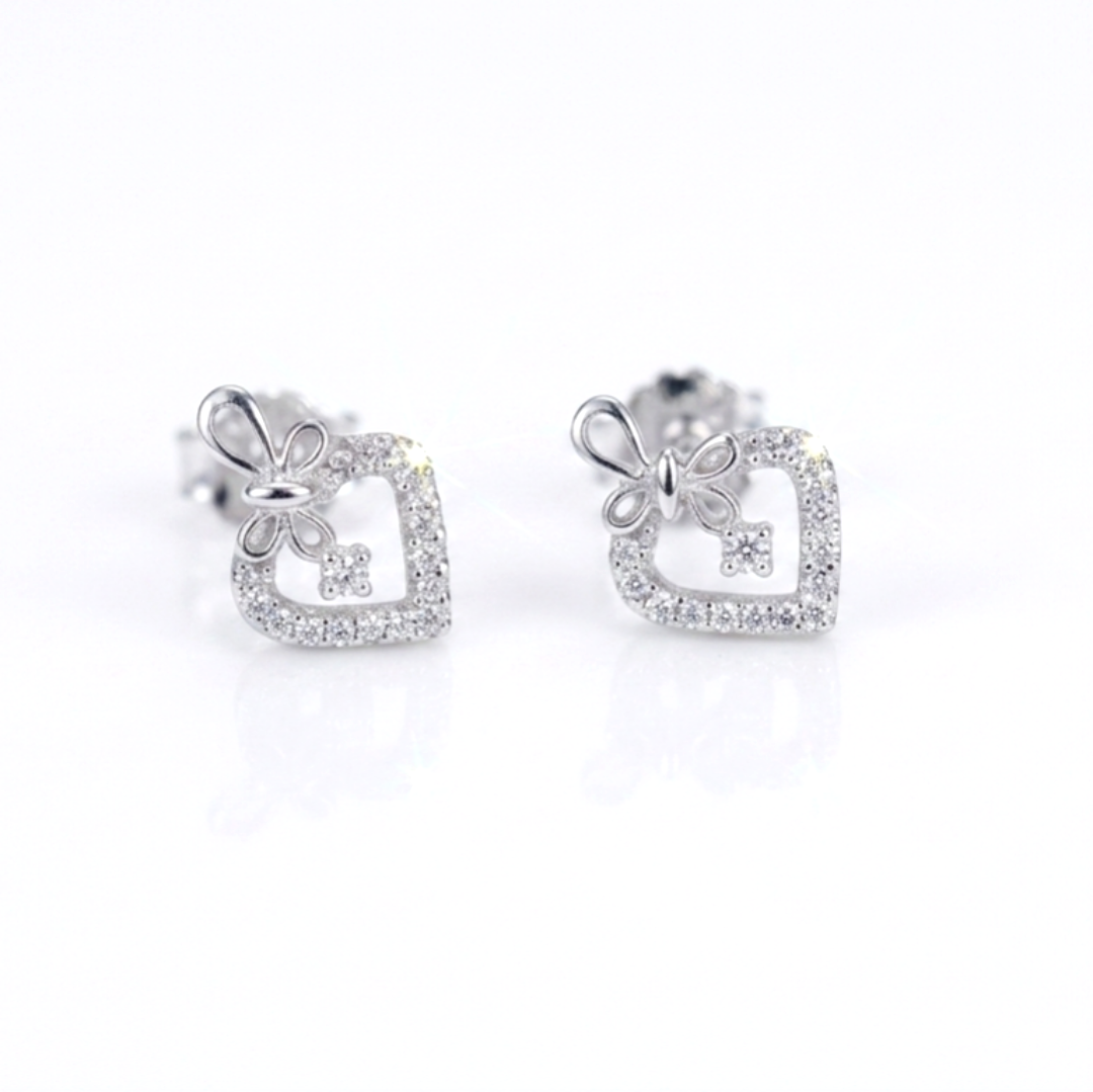 Divienne's Aria Natural Diamond Earrings (Silver)
