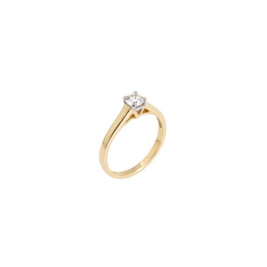 Divienne's Signature Petit Natural Diamond Solitaire Ring