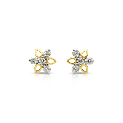 Divienne's Celestia Petal Natural Diamond Earrings