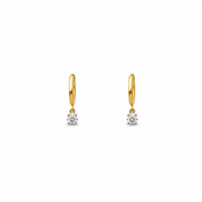 Divienne's Lumière Natural Diamond Earrings (Yellow Gold)