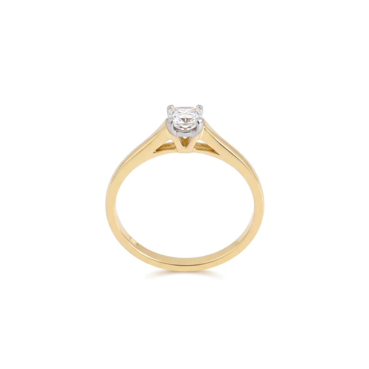 Divienne's Signature Petit Natural Diamond Solitaire Ring