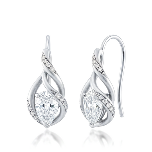 Divienne’s Seraphine Twist Natural Diamond Earrings