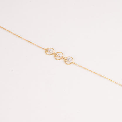 Divienne's Trinity Gleam Natural Diamonds Bracelet