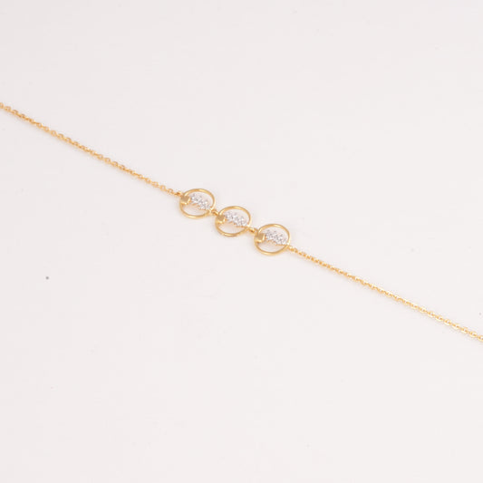 Divienne's Trinity Gleam Natural Diamonds Bracelet