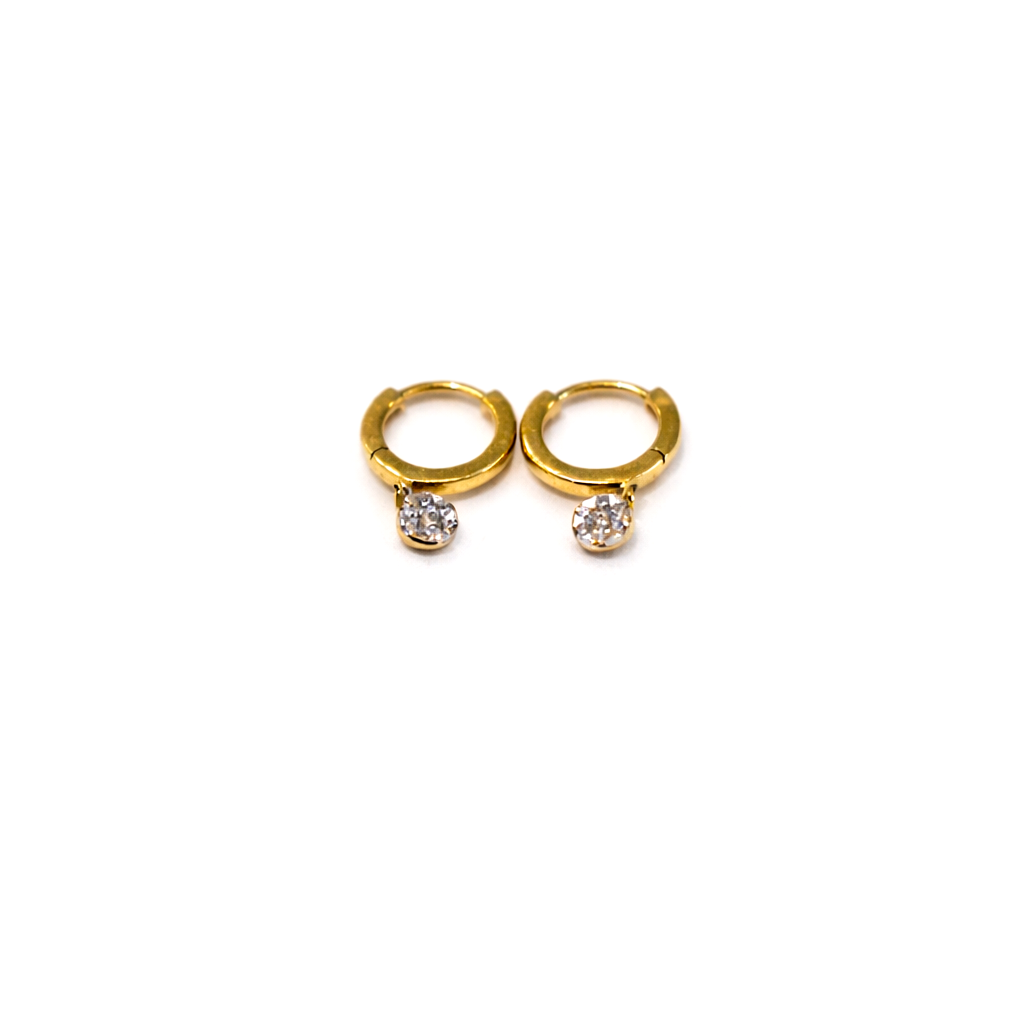 Divienne's Lumière Natural Diamond Earrings (Yellow Gold)