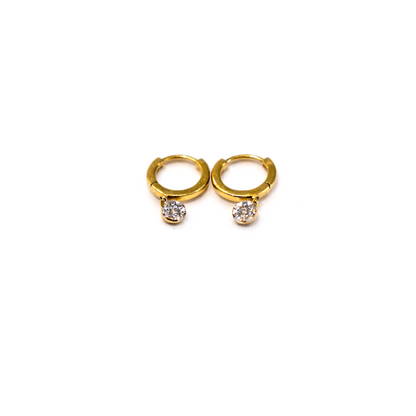 Divienne's Lumière Natural Diamond Earrings (Yellow Gold)