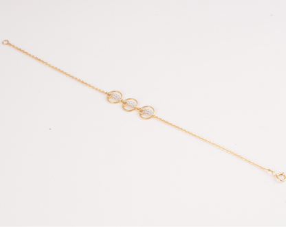 Divienne's Trinity Gleam Natural Diamonds Bracelet
