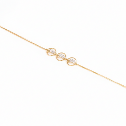 Divienne's Trinity Gleam Natural Diamonds Bracelet
