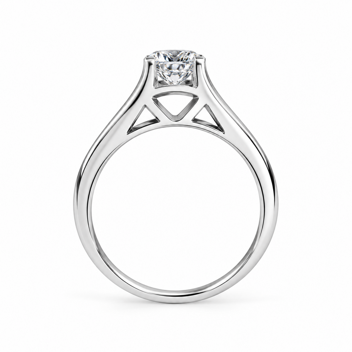 Divienne’s Signature One Natural Diamond Solitaire Ring