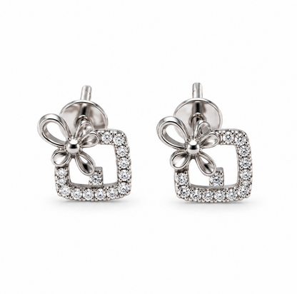Divienne's Aria Natural Diamond Earrings (Silver)
