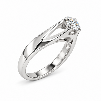 Divienne’s Signature One Natural Diamond Solitaire Ring